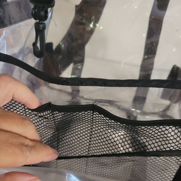 Dura Ultimate Gear Clear Durable Plastic Back Pack Black Trim - Picture 7 of 10